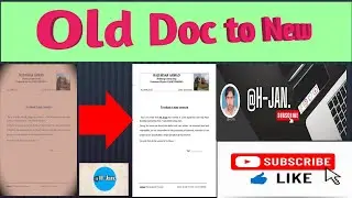 Old Document Paper Change to New