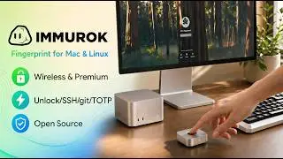 immurok demostration on macOS: a wireless fingerprint auth key for all