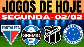 📺 IMPERD&Iacute;VEL!!! VEJA AGORA OS JOGOS DE HOJE SEGUNDA-FEIRA 02/00/2026