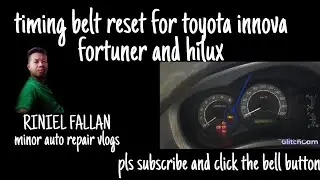 TIMING BELT LIGHT RESET  for toyota,innova fortuner and hi-lux