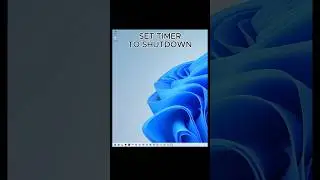 Shutdown Windows PC with Timer #shorts #windowstips #shutdown #tutorial #tech  #computertips #timer