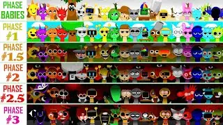 All-in-One Together: Phase Babies vs Phase 1 vs Phase 1.5 - 2 vs Phase 2.5 - 3 | Normal vs Horror
