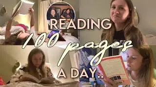 trying to read 100 pages everyday for a week.. 😬😵&zwj;💫 | spoiler free reading vlog