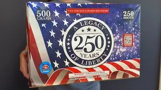 GM250 250: A Legacy of Liberty - Patriotic 250 shot 500 Gram - Sky Bacon Fireworks 2025