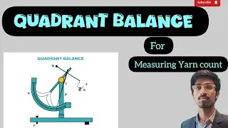 Quadrant Balance #TextileTesting #QuadrantBalance #TextileEngineering #TextileLab #FiberTesting