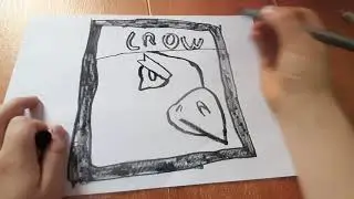 how to draw crow icon