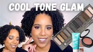 Cool Tone Eye Makeup Tutorial | Soft Glam Eyeshadow for Hooded Eyes
