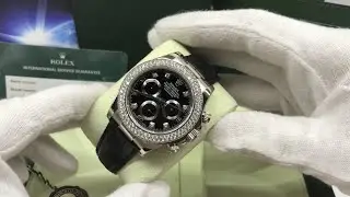 S/N 3513  Rolex Daytona Cosmograph ref 116589RBR, white gold with original diamond bezel and dial
