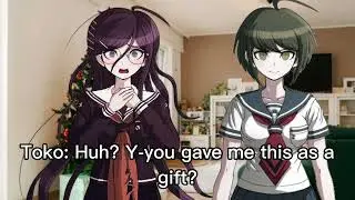 Komaru wants Toko to dress up as an UWU cat maid dress girl for Christmas #danganronpa 