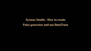 Sysmac Studio Pulse generator / timer and Data trace