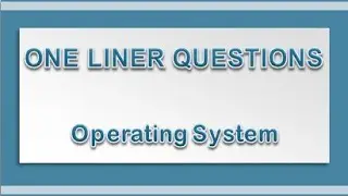Operating System One Liner Questions (Part 1) || Computer Science Questions