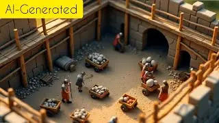 AI-Generated Medieval Castle Animation | Tiny Builders Crafting a 11th Century Kingdom