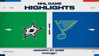 NHL Highlights | Stars vs. Blues - January 27, 2026
