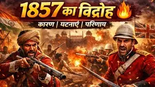 1857 का विद्रोह 🔥 | कारण, प्रमुख घटनाएँ और परिणाम | First War of Independence | UPSC