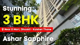 3 BHK Flat For Sale In Ashar Sapphire, Dhokali, Thane | Near D Mart | Resale Flat | Prime Location