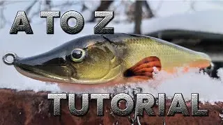 A to Z Lure making Tutorial.Baby Pike Jerk Bait-part 3