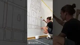 How I Do First Lines (For BIG Murals)