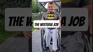 ♿️ woodworking at my finest || #wheelchair #woodworking #disabled #wisteria #gardening #diy