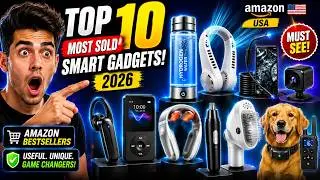 Top10 Most SOLD Smart Gadgets 2026 Amazon USA Neck Fan Hydrogen Water Bottle, Spy Camera PET Groom