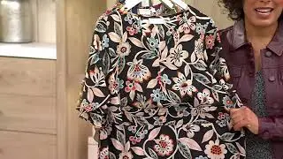Belle Boho by Kim Gravel Floral Dreams Tiered Flutter Dress on QVC