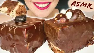 CHOCOLATE MOUSSE CAKES 🎂 | No Talking | ASMR Mukbang  - 먹방 | Real Eating Sounds