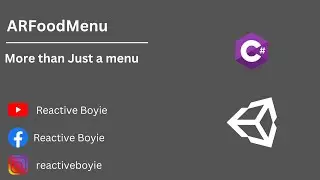 ARFoodMenu Application in Unity
