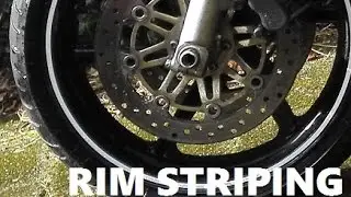 Rimstriping and opening up my CBR600: driving 210+ km/h. A new season has started!!