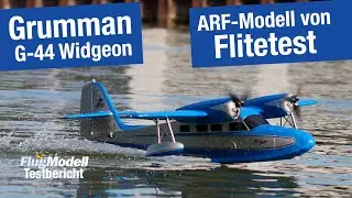 Grumman G-44 Widgeon von Flitetest &ndash; Testbericht zum Flugboot in FlugModell 1+2/2021