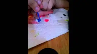 Neon metallic nail