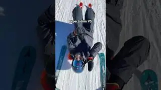 Macht den Trend nicht mit eurem Freund 😳 Er f&auml;hrt so schnell ⛷️ #ski #skiing