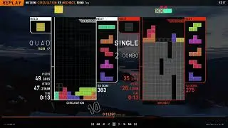 tetr.io clean game no waste t beside opener while maintaining b2b and using all garbage hole