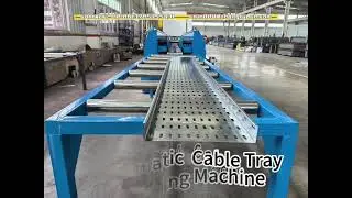 2025-Full Automatic 【Cable Tray Roll Forming Machine】 Producing Line with Punching Holes