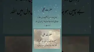 Hazrat Ali (R.A) Quotes That Will Touch Your Heart | Beautiful Islamic Motivation 2026#shortsfeed
