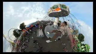 Spinning Swing at Kirmes D&uuml;sseldorf 2023 I Insta 360 X2