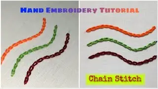 CHAIN STITCH TUTORIAL || Basic Hand Embroidery || Jaicys Creative Design
