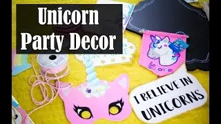 Unicorn Birthday Party Decor/ Favors || Vlogmas 2017