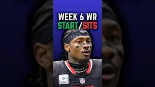 ✅❌ Week 6 WR Start/Sits #fantasy #espnfantasy #nfl