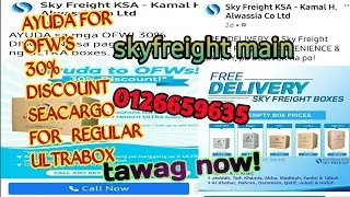Avail now 30%discount SEA CARGO FOR REGULAR ULTRA BOX,CALL NOW