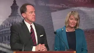 Senator Toomey (R-PA) holds a news conference on cryptocurrency and digital asset reporting