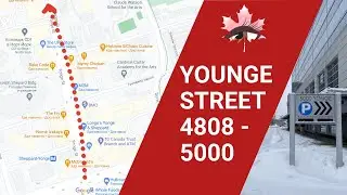 ПРОГУЛКА ПО YOUNGE STREET 4808 - 5000, TORONTO, WALKING IN TORONTO