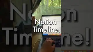 БЫСТРАЯ временная шкала в Notion ✨ #notion #notiontemplate #notiontips