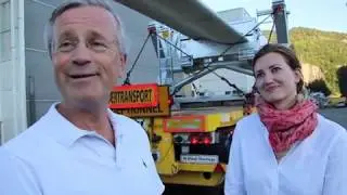 Helge Toft og Henriette Sarah Holberg om Tonstad Vindpark under transporten av f&oslash;rste blad