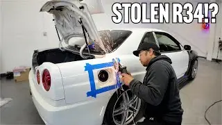 I CHOPPED UP MY STOLEN R34 SKYLINE!! GTT TO GTR CONVERSION KIT!