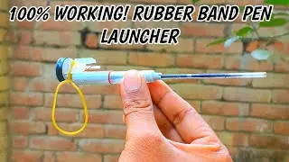 Amazing DIY: How to Make a Powerful Rubber Band Pen Gun! (Shooting Toy)
