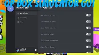 Roblox box simulator OP gui (Arceus x v2) (if the script dont show in description refresh)