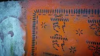 Hare Krishna Mahamantra Stencil Art.Street Art.Holy name.Das Artist