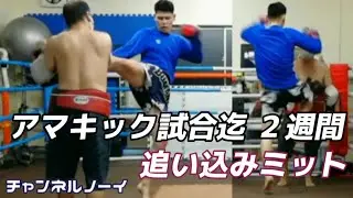 アマキック試合迄 ２週間 追い込みミット【キックボクシングミット打ち】