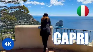 CAPRI Italy 🇮🇹 Walking Tour at Sunset (4K HDR)