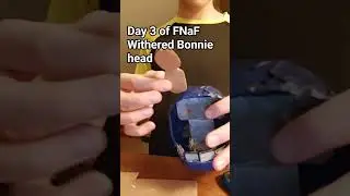 Day 3 of FNaF Withered Bonnie head #song #runningupthathill #fnaf #fnaf2 #witheredbonnie
