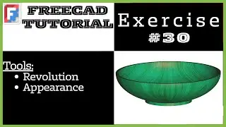 FreeCAD Tutorial for beginners, 3D Exercise #30